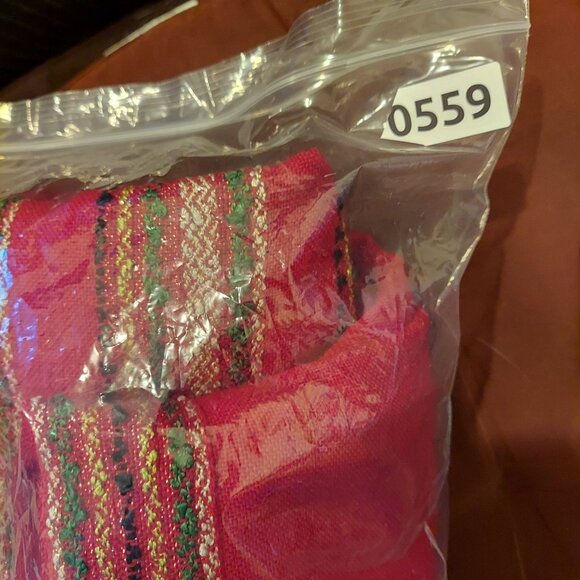 VTG Chamberlins Skirt Fringe scarf set Womens Waist 30 Red embellished Southwest - Picture 15 of 15